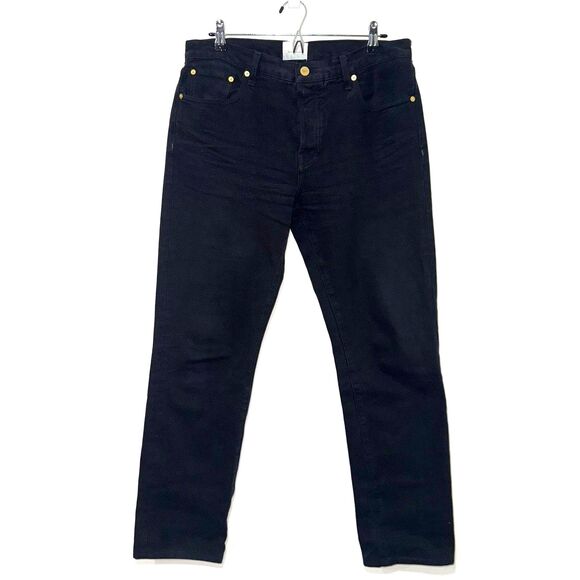 Sid Mashburn Button Fly Clift Straight Leg Jean - Black 34 - Picture 2 of 8